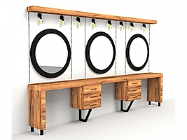 Bay & Bayan Kuaför Dolabı Grubu